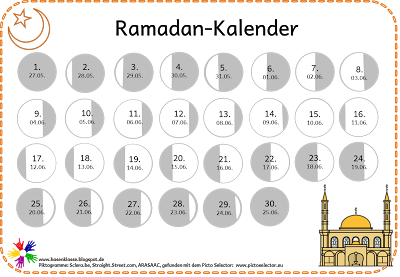 Ramadan- Kalender mit gute-Taten-Karten – Unterrichtsmaterial im Fach  Religion