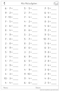 Einmaleins Unterrichtsmaterialien Seite 6 Lehrer24 De Materialsuchmaschine Fur Lehrerinnen Und Lehrer